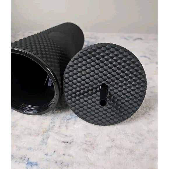 Disney Starbucks 50th Anniversary Black Geometric Studded Coffee Drink Tumbler - Picture 7 of 9